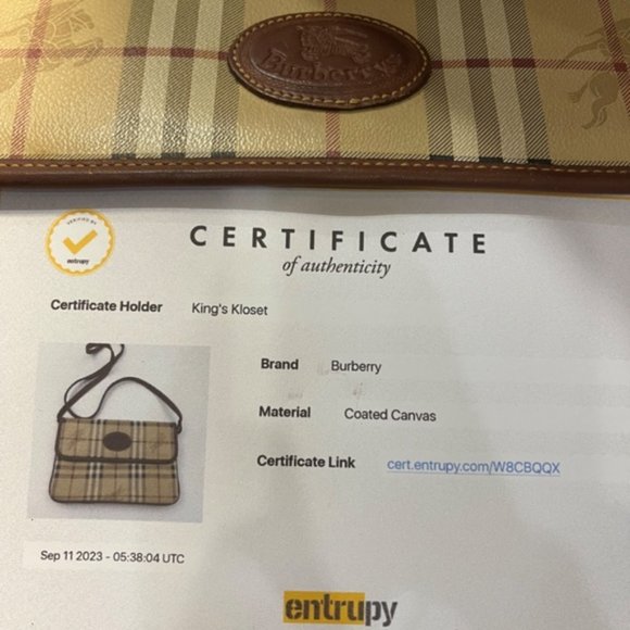 BURBERRY HAYMARKET CROSSBODY BAG - Picture 12 of 12